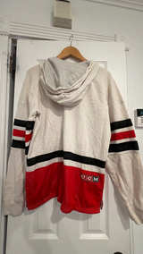CCM Chicago Blackhawks Lace-Up Hoodie SMALL S - Image 4