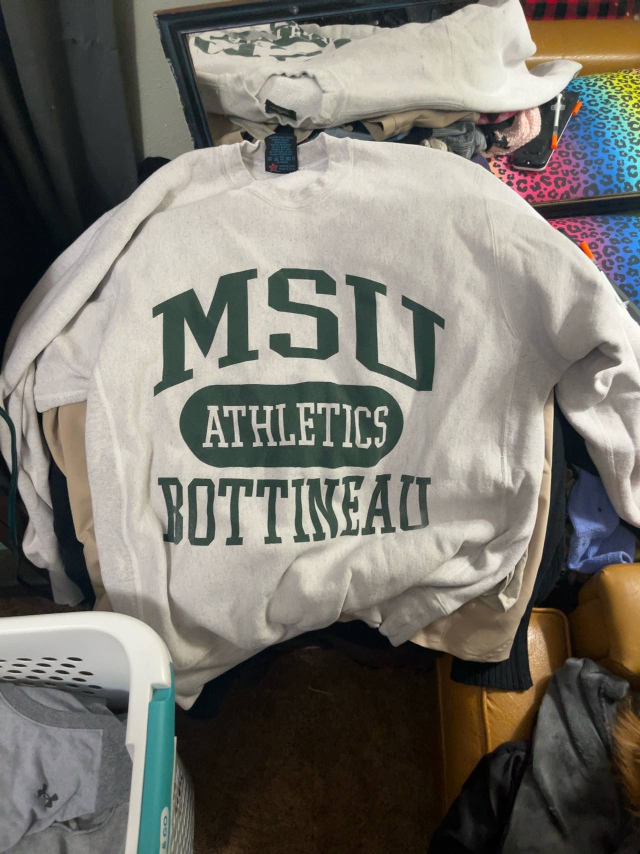 Michigan State Spartans Vintage Sweatshirt Gray XL