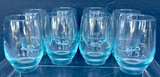 Libbey Aqua Blue Stemless Glasses - Image 3