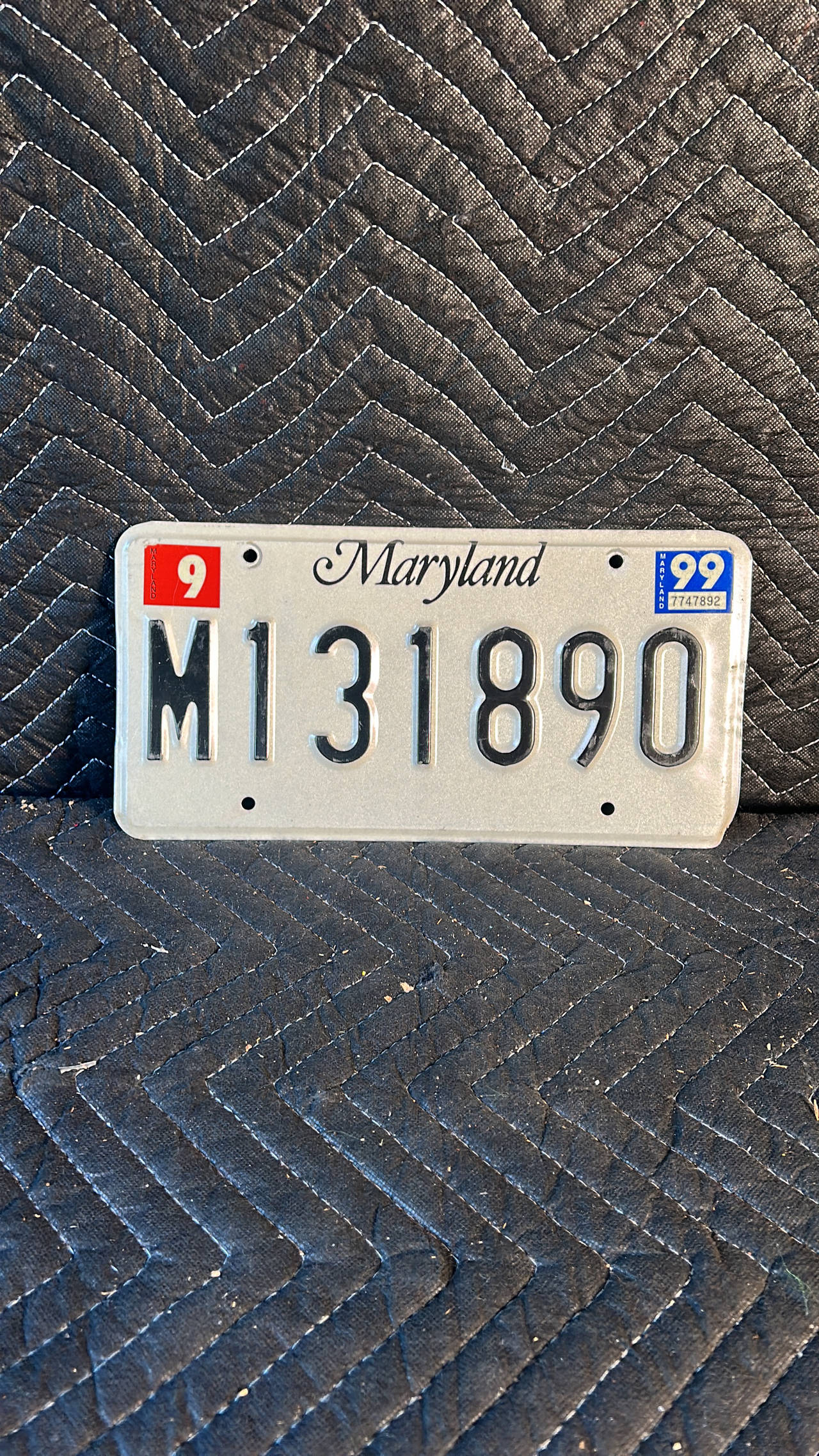 Maryland License Plate (1999)