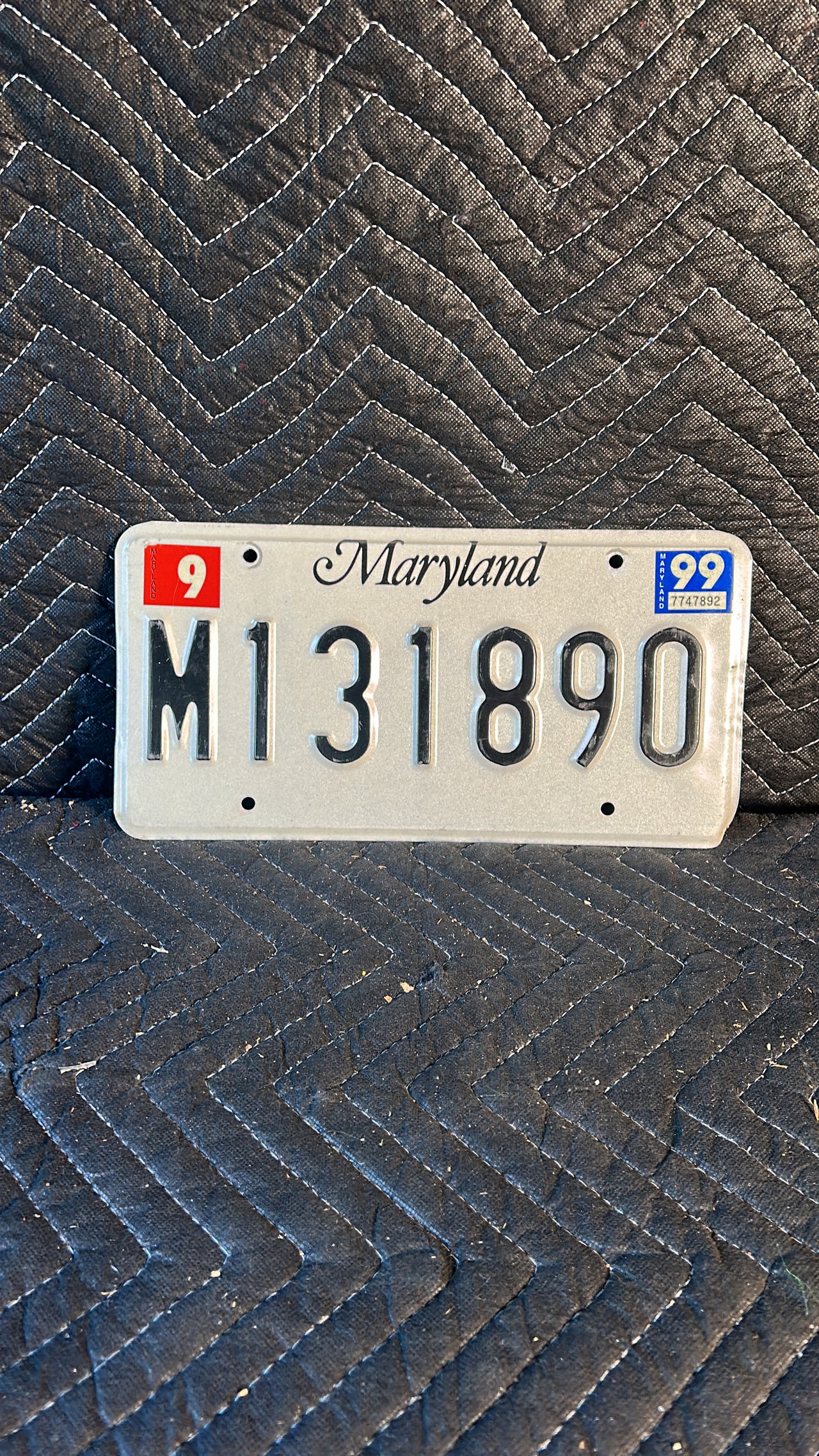 Maryland License Plate (1999)