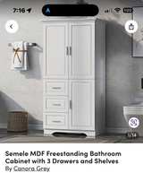 Canora Grey Semele MDF Freestanding Bathroom Cabinet - Image 1