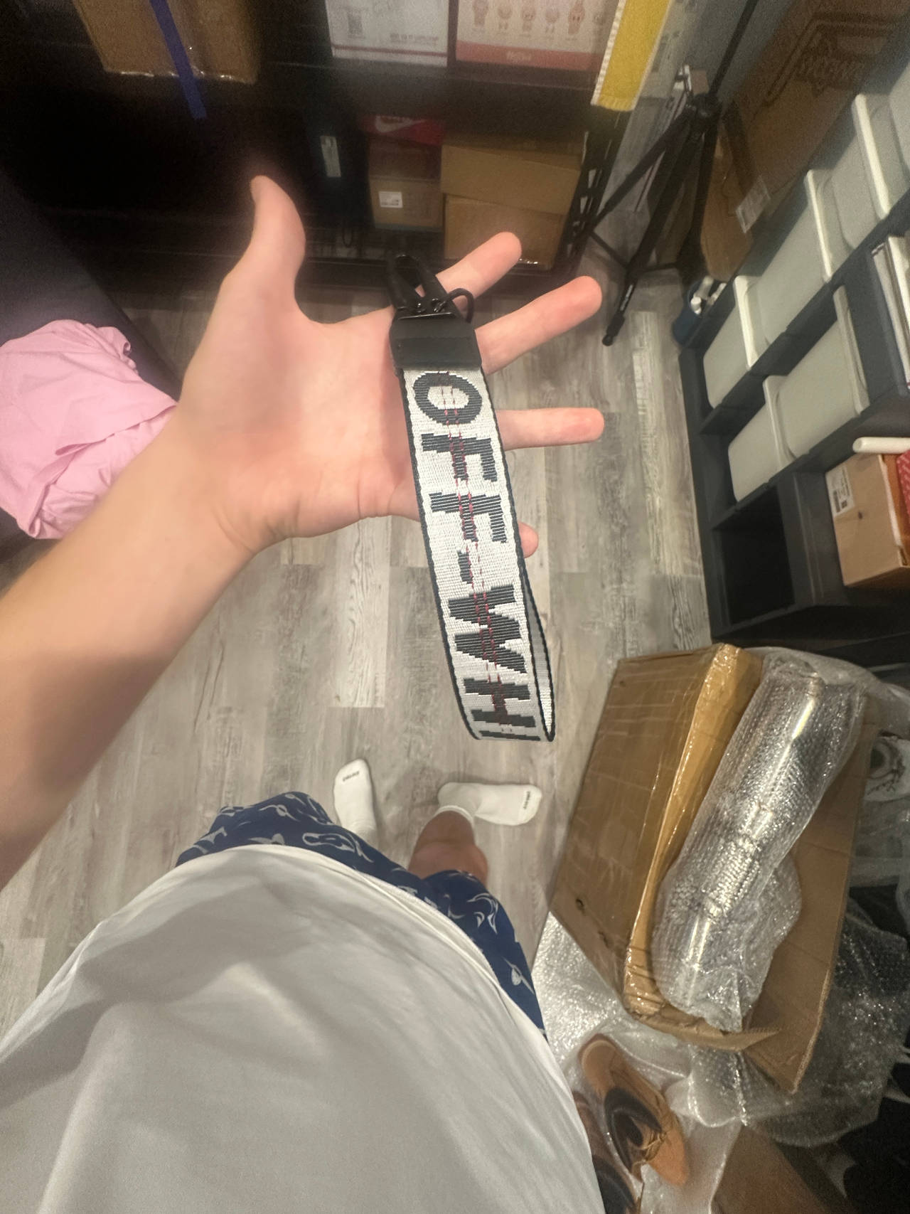 Off-White Industrial Keychain