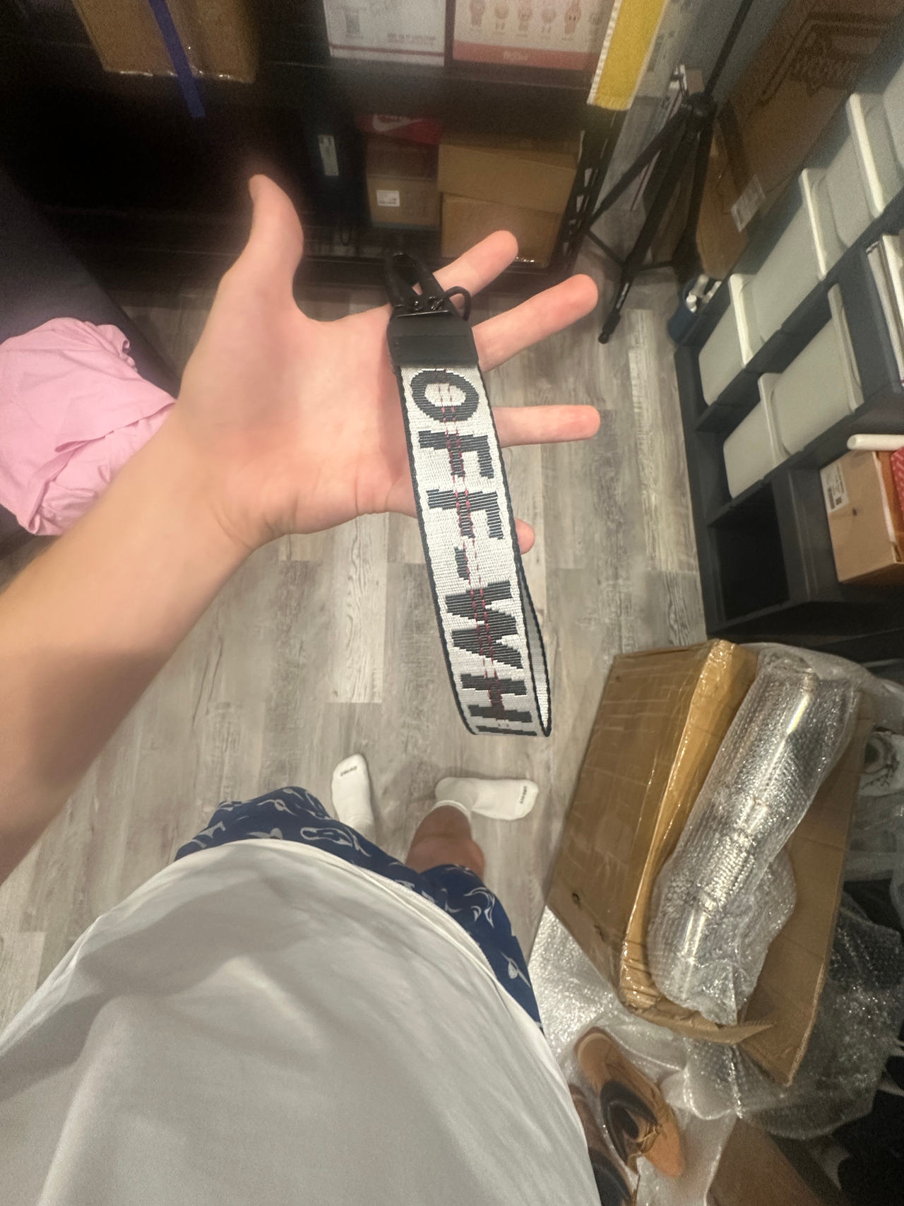 Off-White Industrial Keychain
