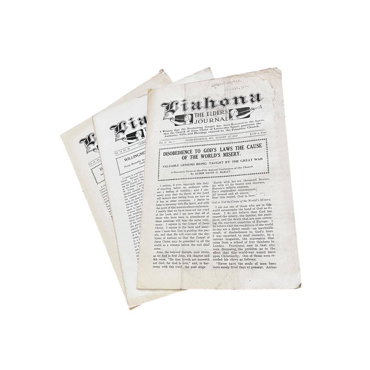 Liahona, The Elders' Journal 1917 3 Volumes
