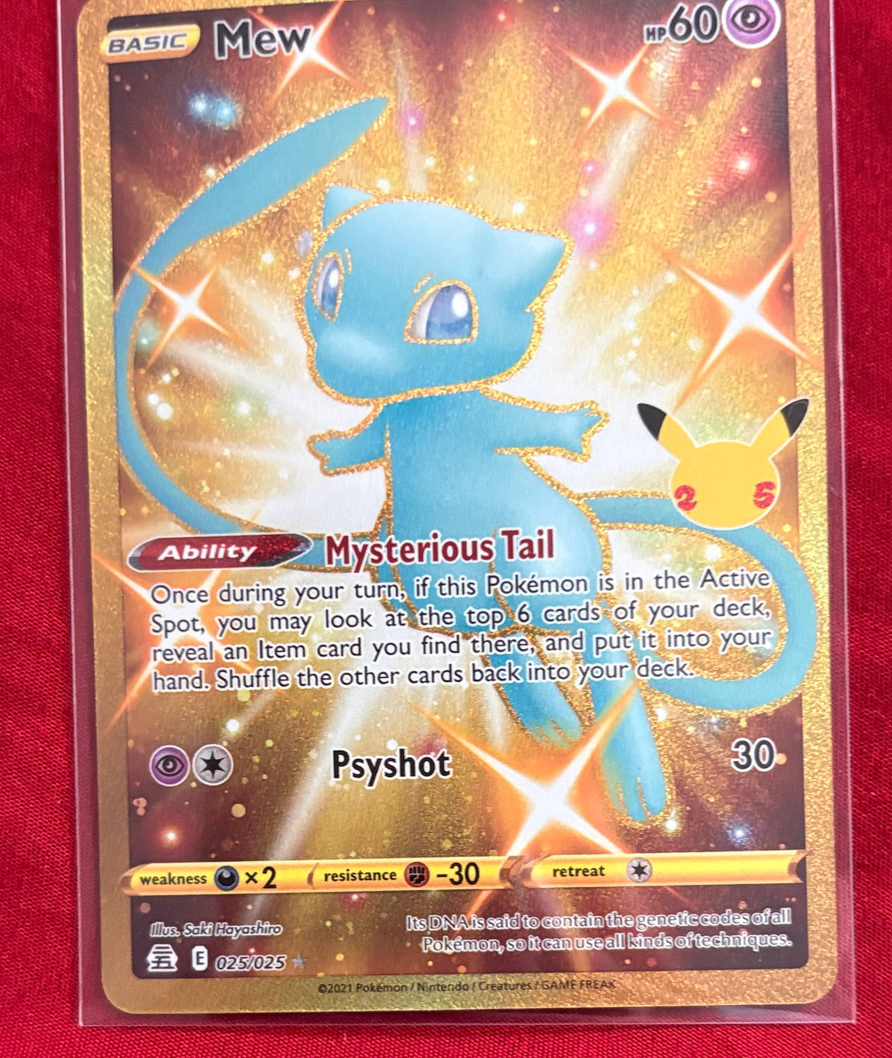Pokémon TCG: Celebrations Mew Secret Rare 025/025