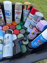 70 Spray Paint Cans Assorted Colors with Storage Bin - Image 4
