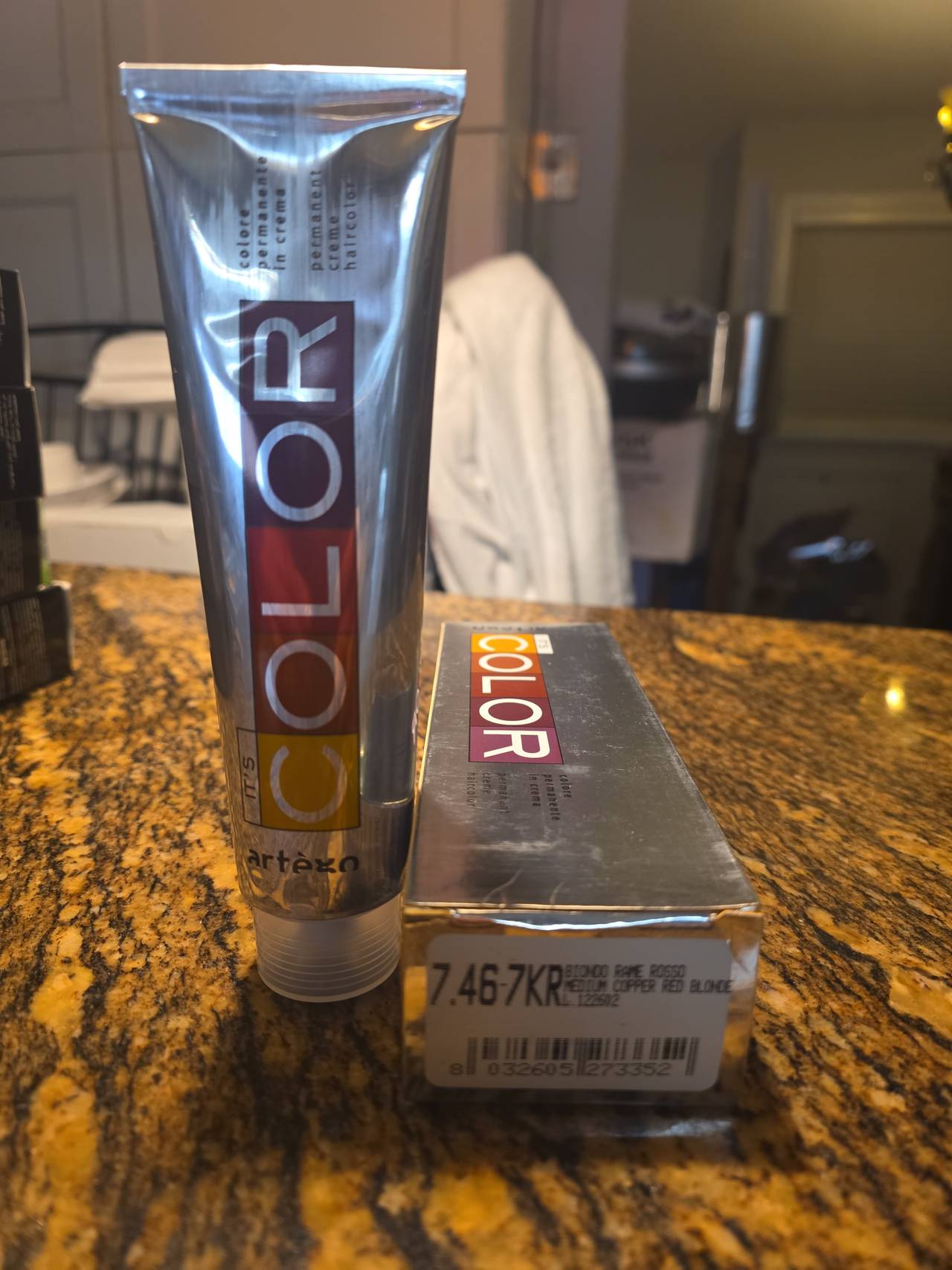 Artego It's Color Permanent Hair Color 7.46-7KR Medium Copper Red Blonde