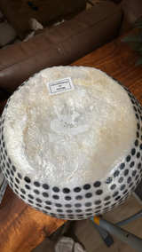 Niche Lady Round Capiz Shell Vase Black & White - Image 2