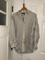 Ralph Lauren Blue White Striped Large Oxford Long Sleeve Shirt - Image 1