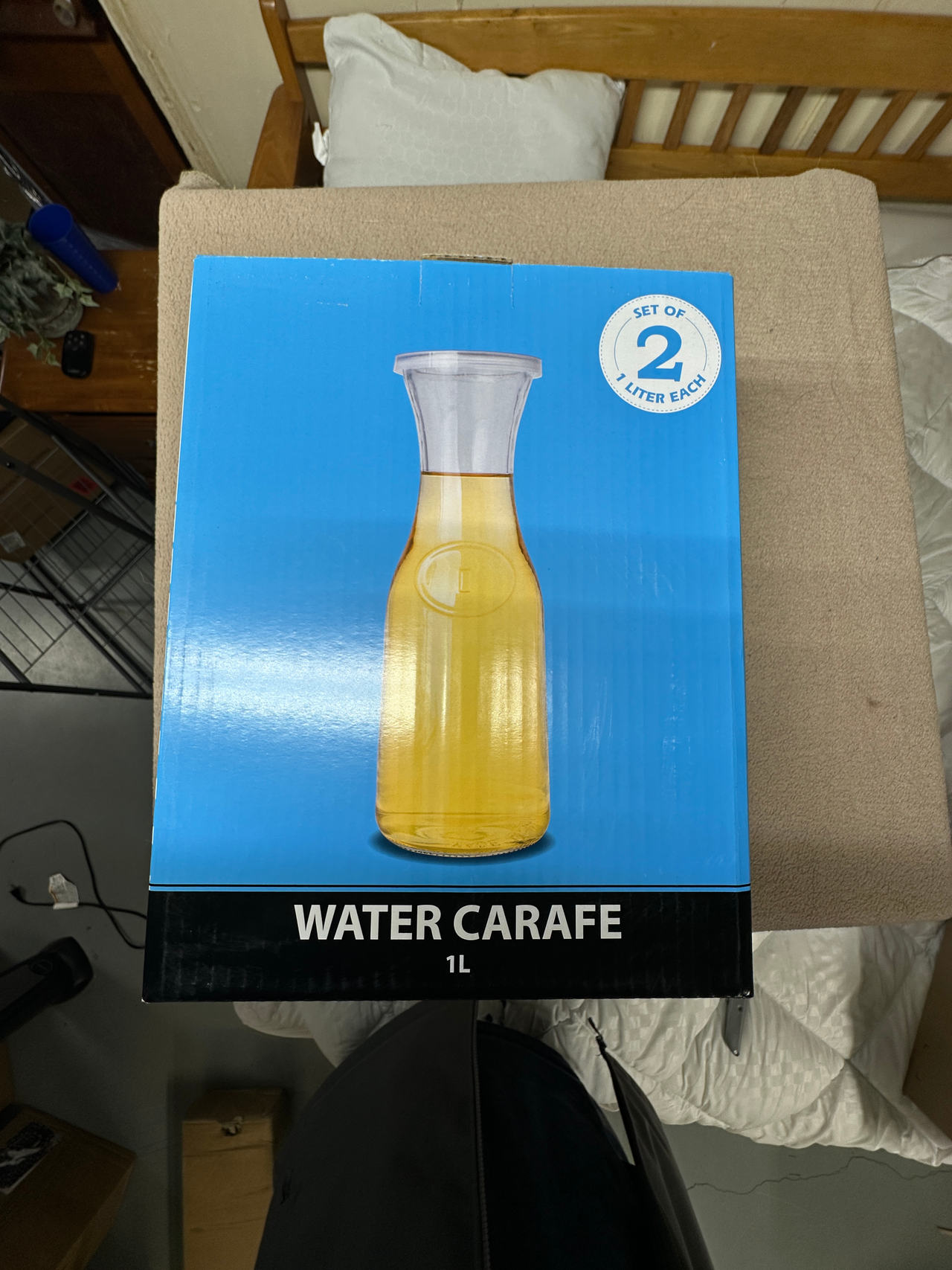 Bormioli Rocco Misura Water Carafe 1L Set of 2