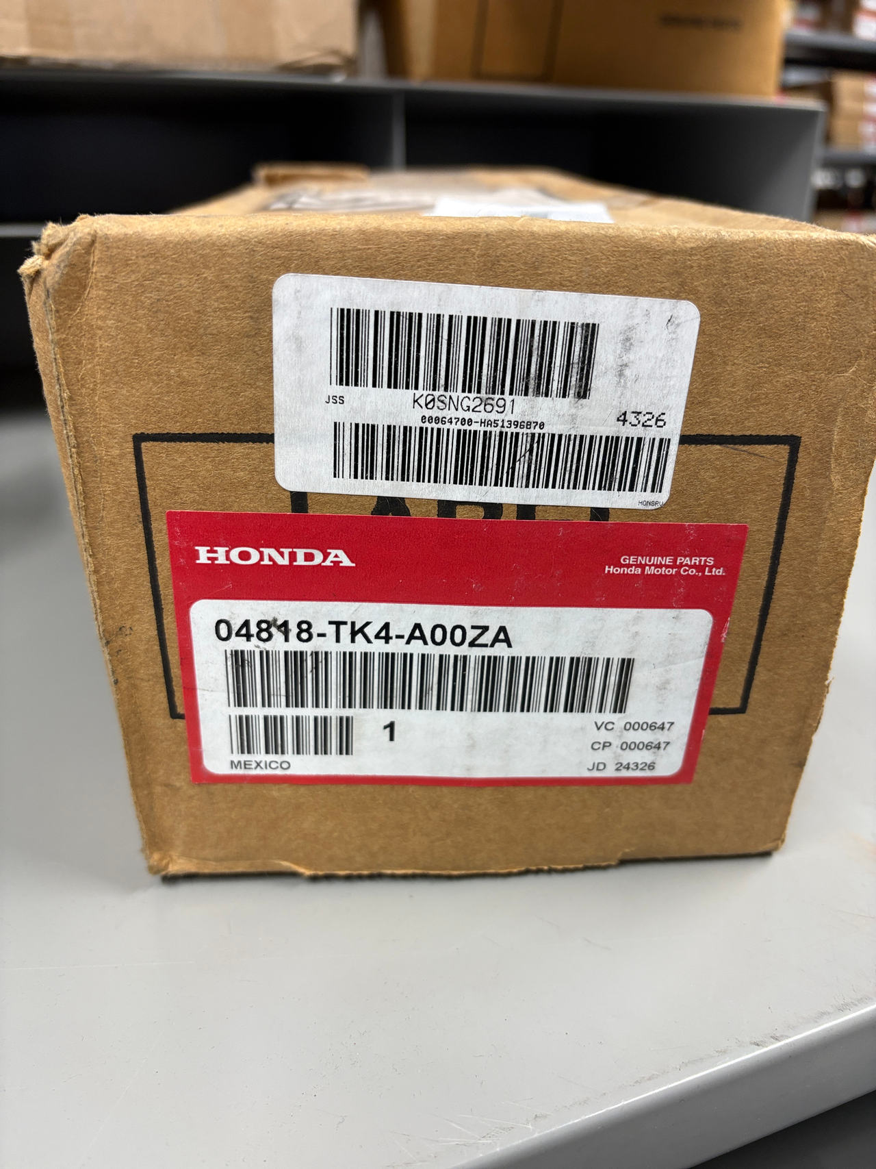 Honda Genuine Seat Belt Buckle Set 04818-TK4-A00ZA * NEW *