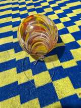 Hand Blown Glass Swirl Ornament - Image 4
