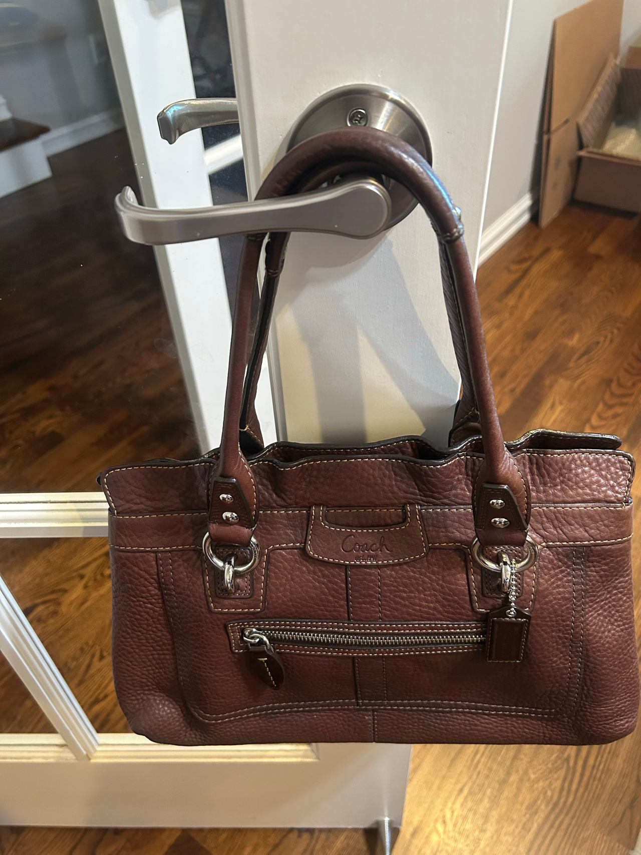 Coach Penelope Brown Leather Handbag