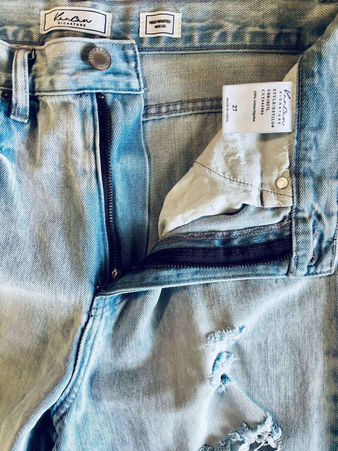 KanCan Signature High Waisted Wide Leg Jeans
