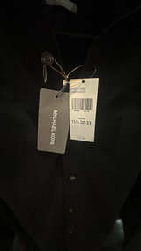 NWT Michael Kors Men's Black Long Sleeve Dress Shirt Size Medium - Image 3