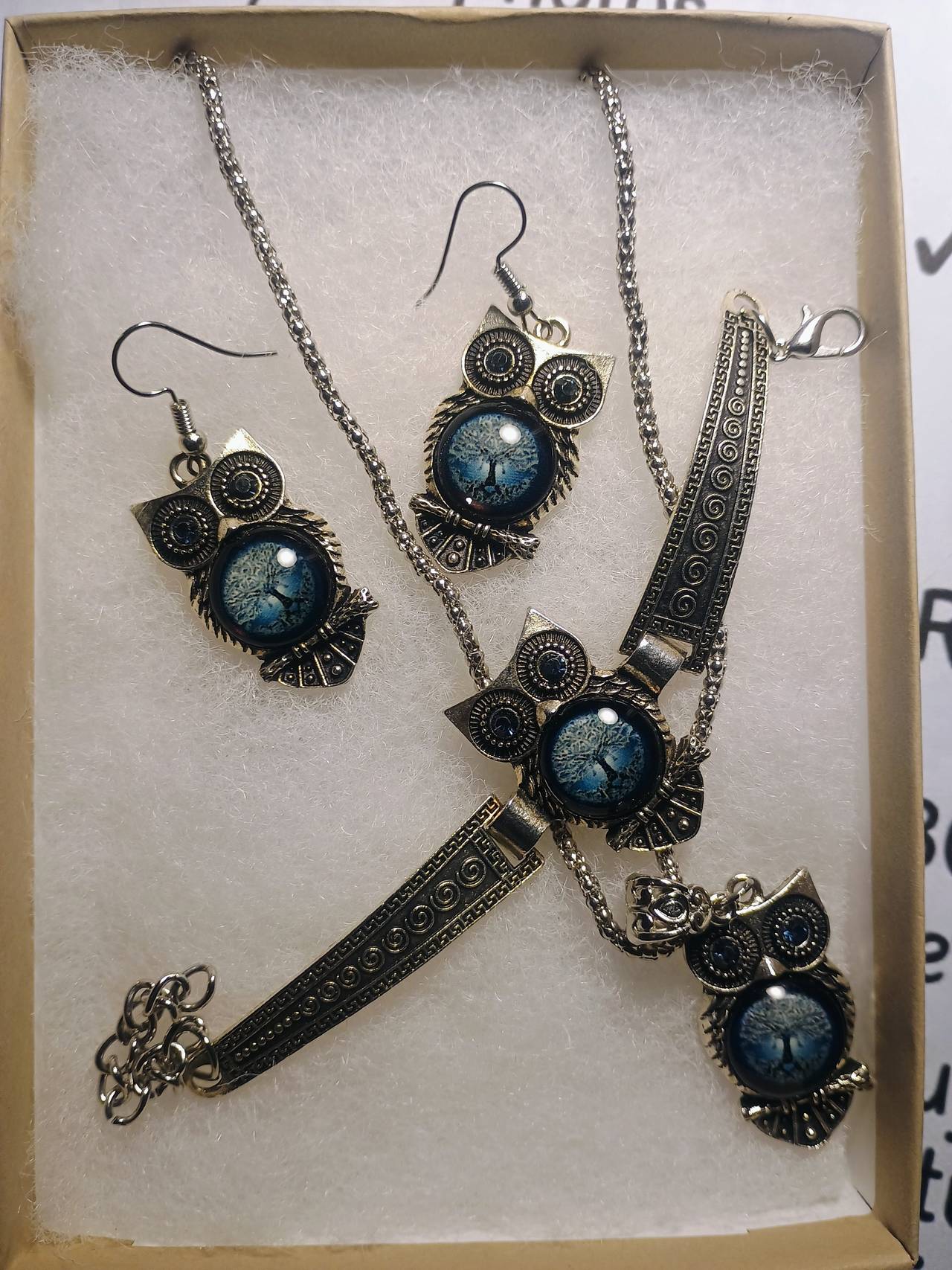 Owl Tree of Life Jewelry Set
