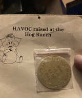 The Hog Ranch Fort Laramie $2.00 Token - Image 1