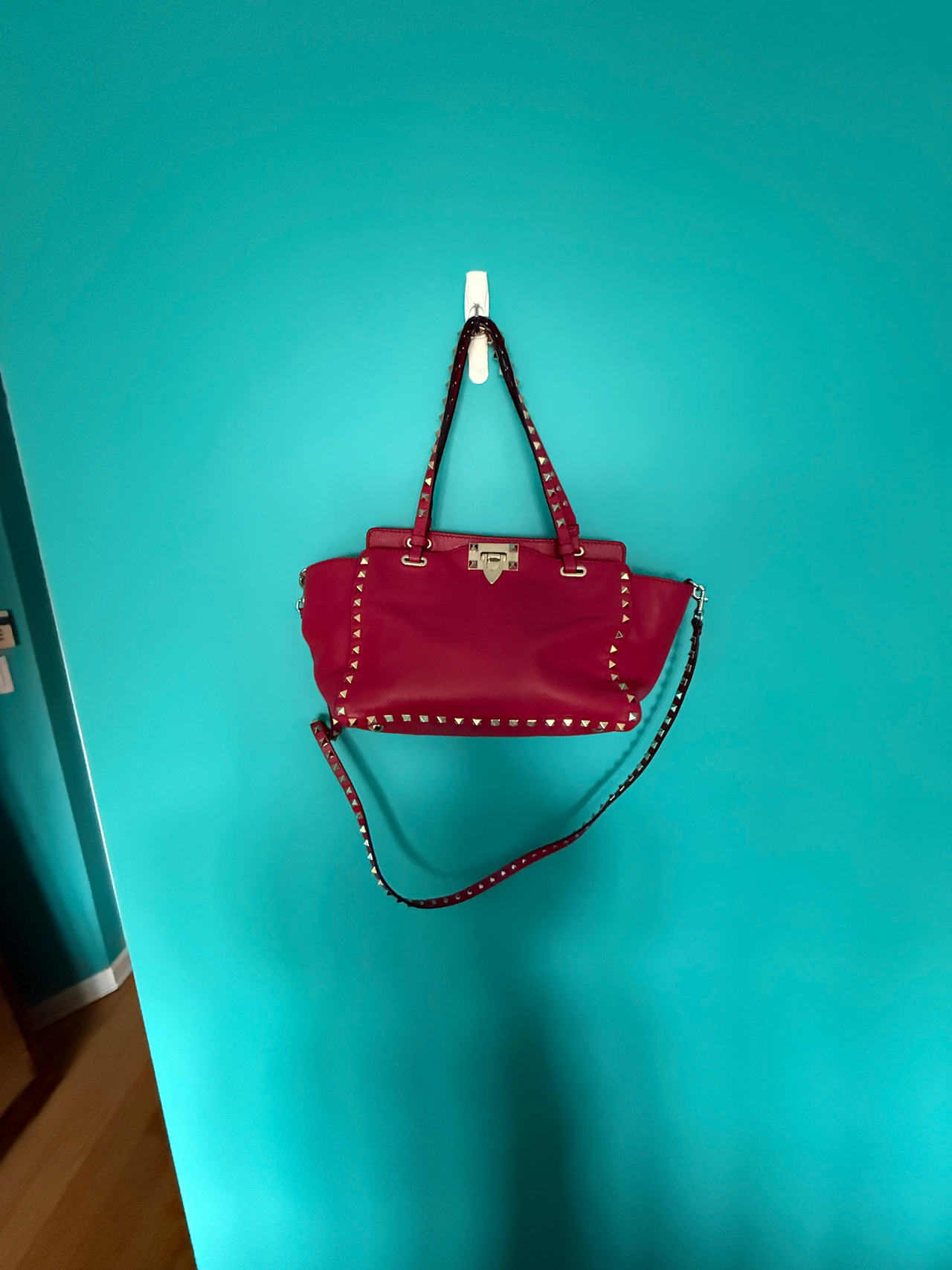 Valentino Garavani Rockstud Leather Tote Bag