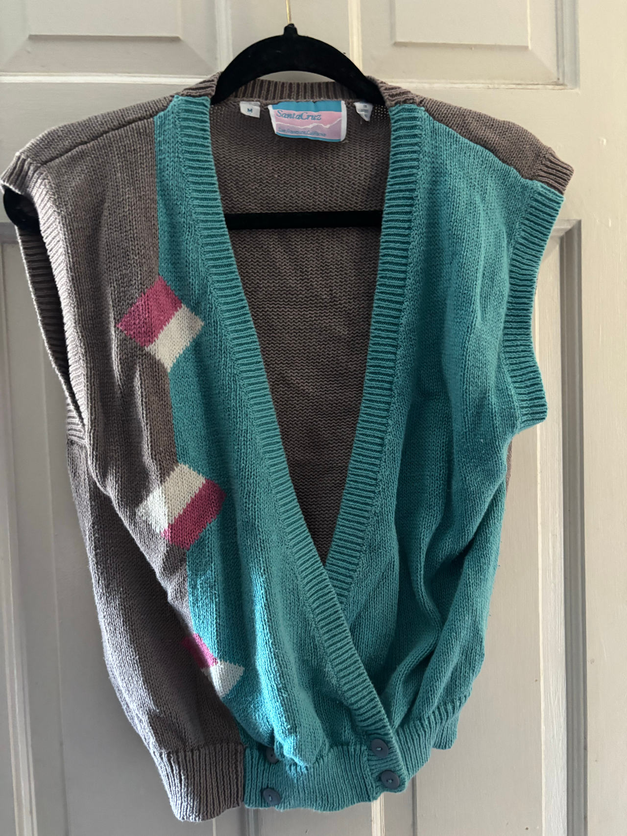 vintage knit sweater vest women’s size large