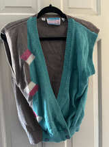 vintage knit sweater vest women’s size large - Image 1