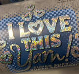 Bundle 2 new and 4 mostly used Hobby Lobby I Love This Yarn! Solid Blue and grey - Image 1