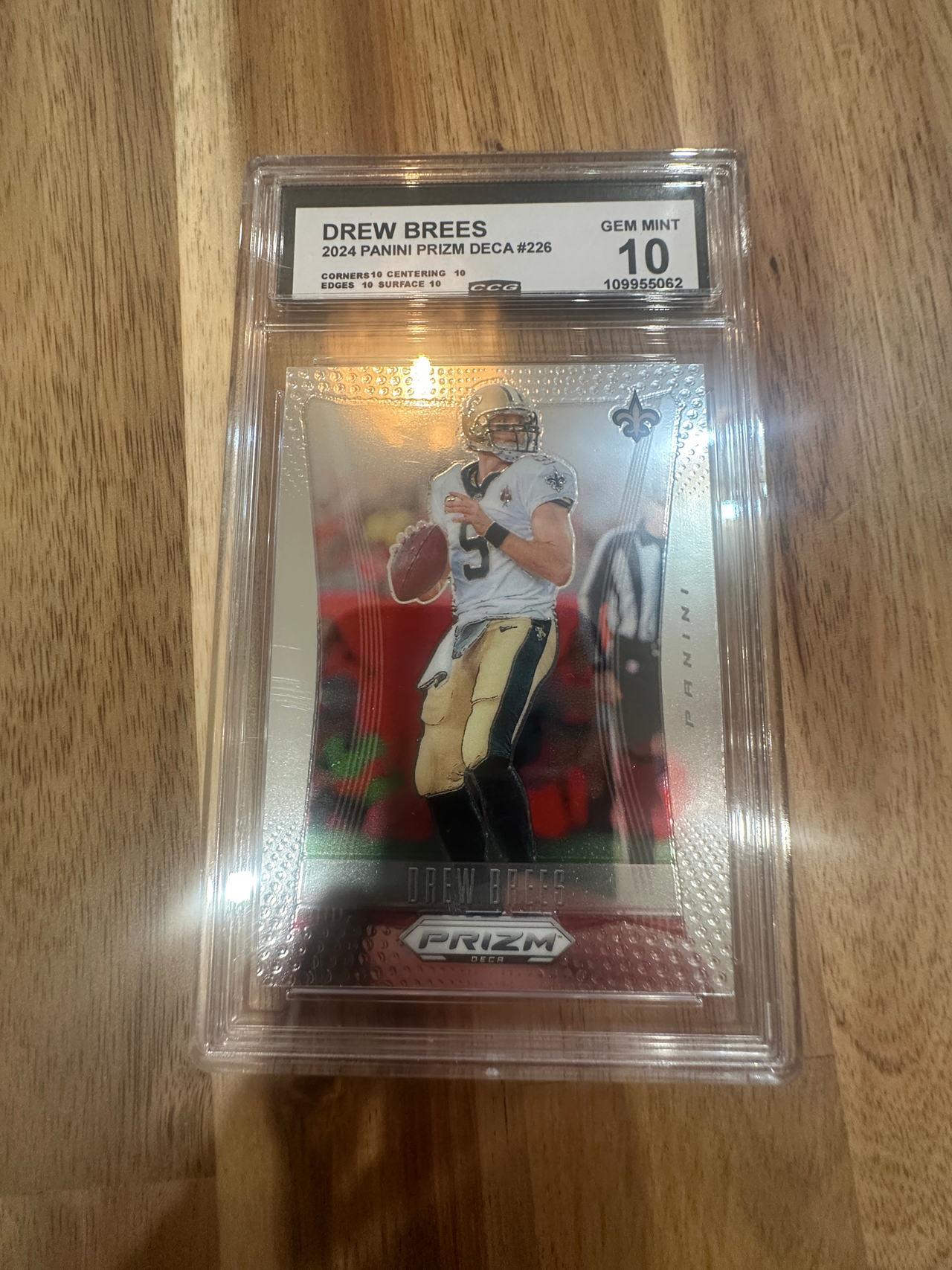 2024 Panini Prizm Deca Drew Brees #226 CCG 10