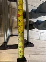 Simplify Dark Wood and Metal 4-Tier Expandable Shoe Rack - Image 3