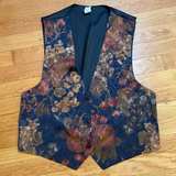 Men's Brocade Floral Vest - Image 1