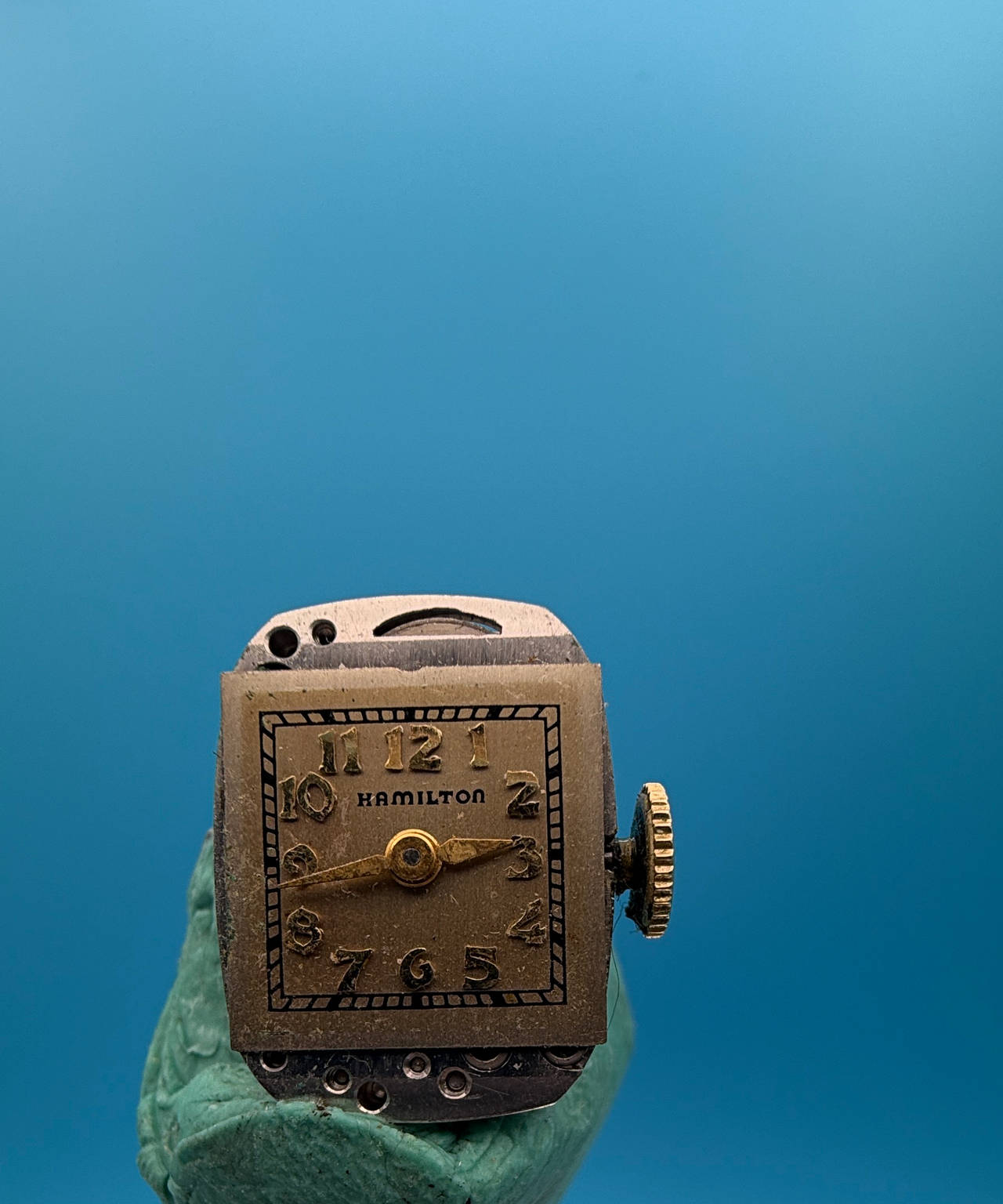 Vintage Hamilton Watch Movement with Dial and hands