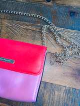Juicy Couture Pink Crossbody Purse with Gold Chain Strap - Image 7