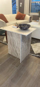 Travertine Side Table - Image 5