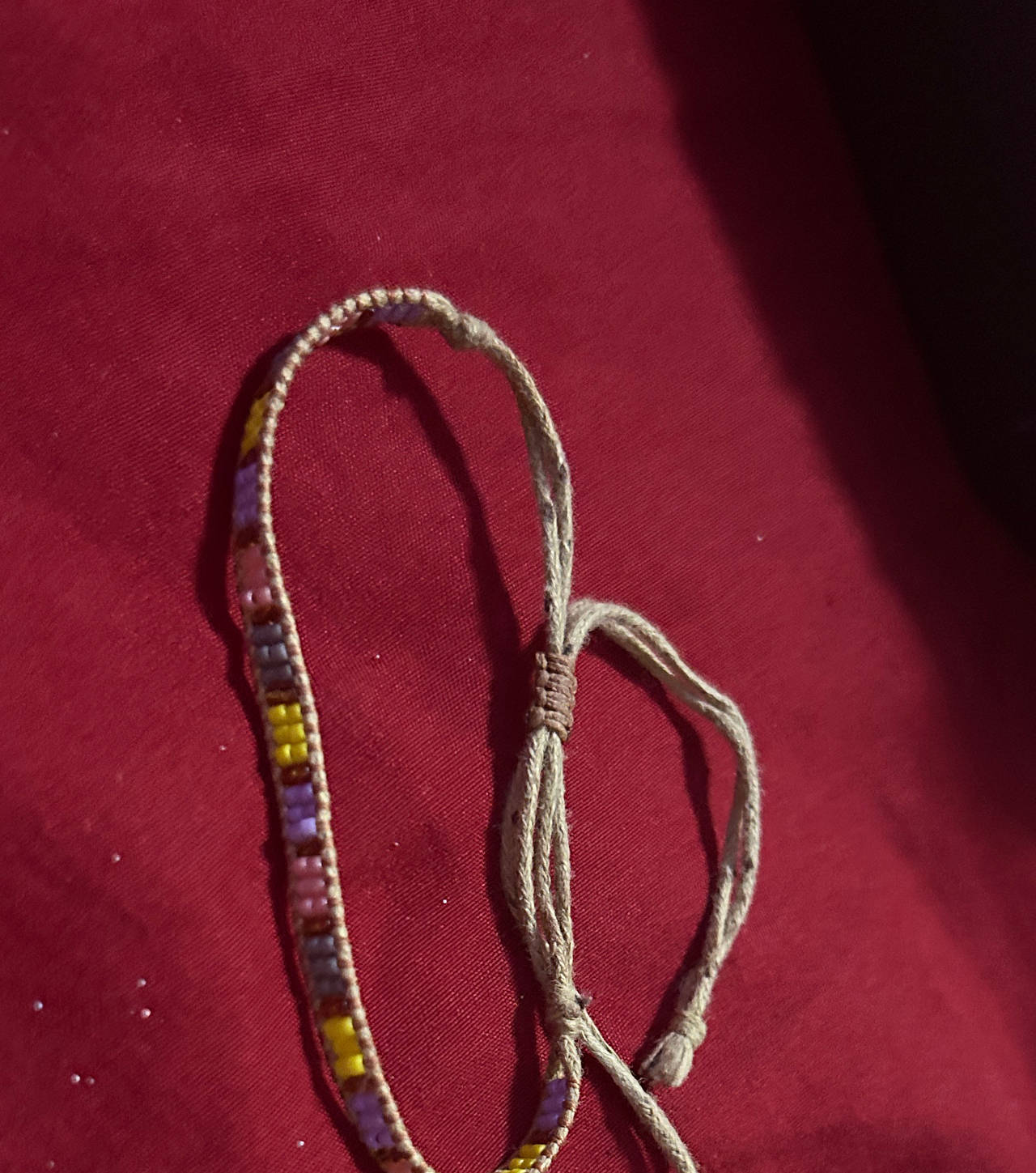 Handmade Beaded Cord Friendship Bracelet