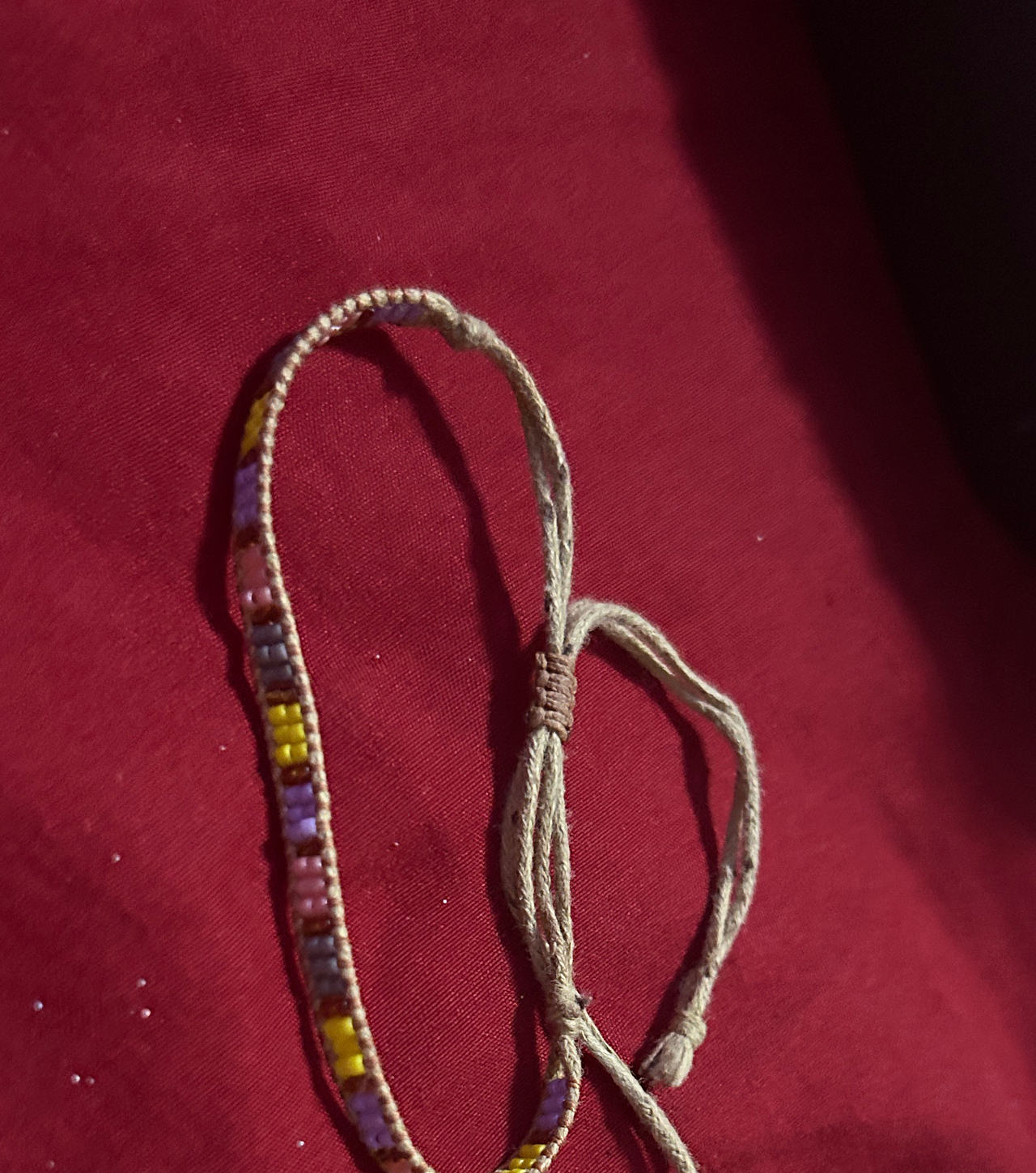 Handmade Beaded Cord Friendship Bracelet