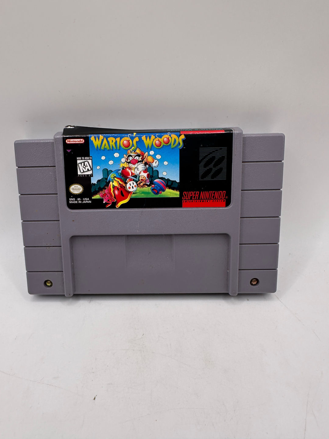 Wario's Woods (Super Nintendo SNES, 1994) Authentic Tested ✅