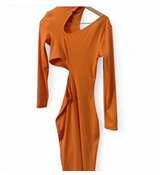 Asymmetrical Cutout Bodycon Dress - Image 1