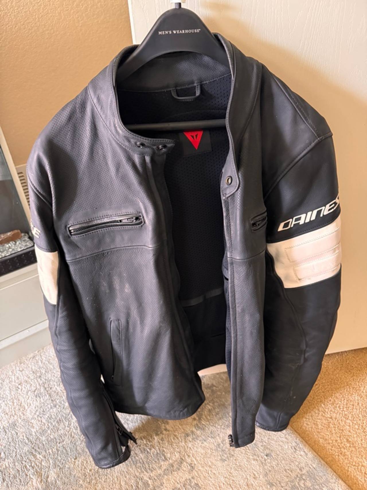 Dainese San Diego Black Leather Biker Jacket