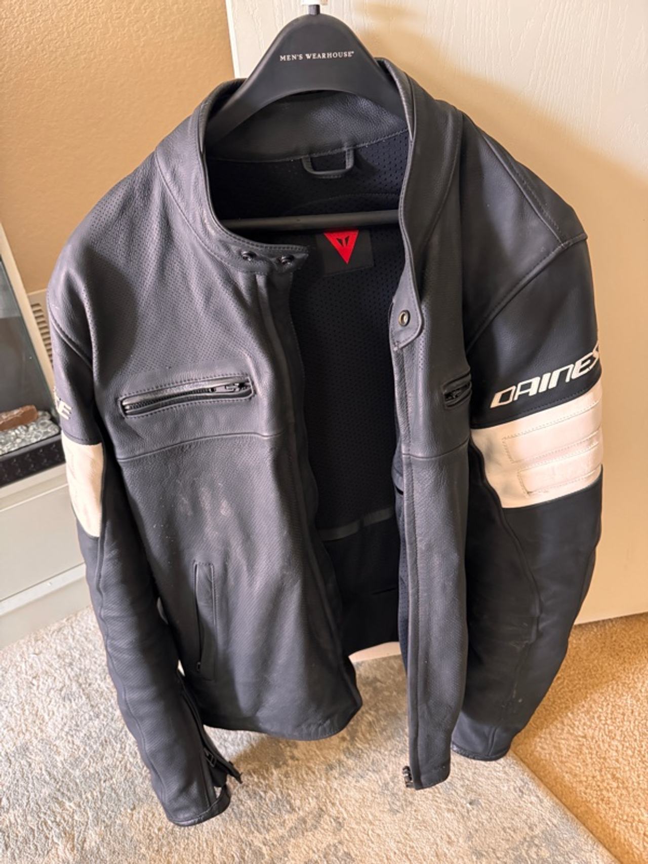 Dainese San Diego Black Leather Biker Jacket