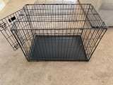 Foldable Metal Dog Crate with Divider - Image 1