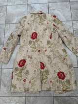 Apostrophe Floral Patterned Coat with Red Lining - Size 16 - Image 3