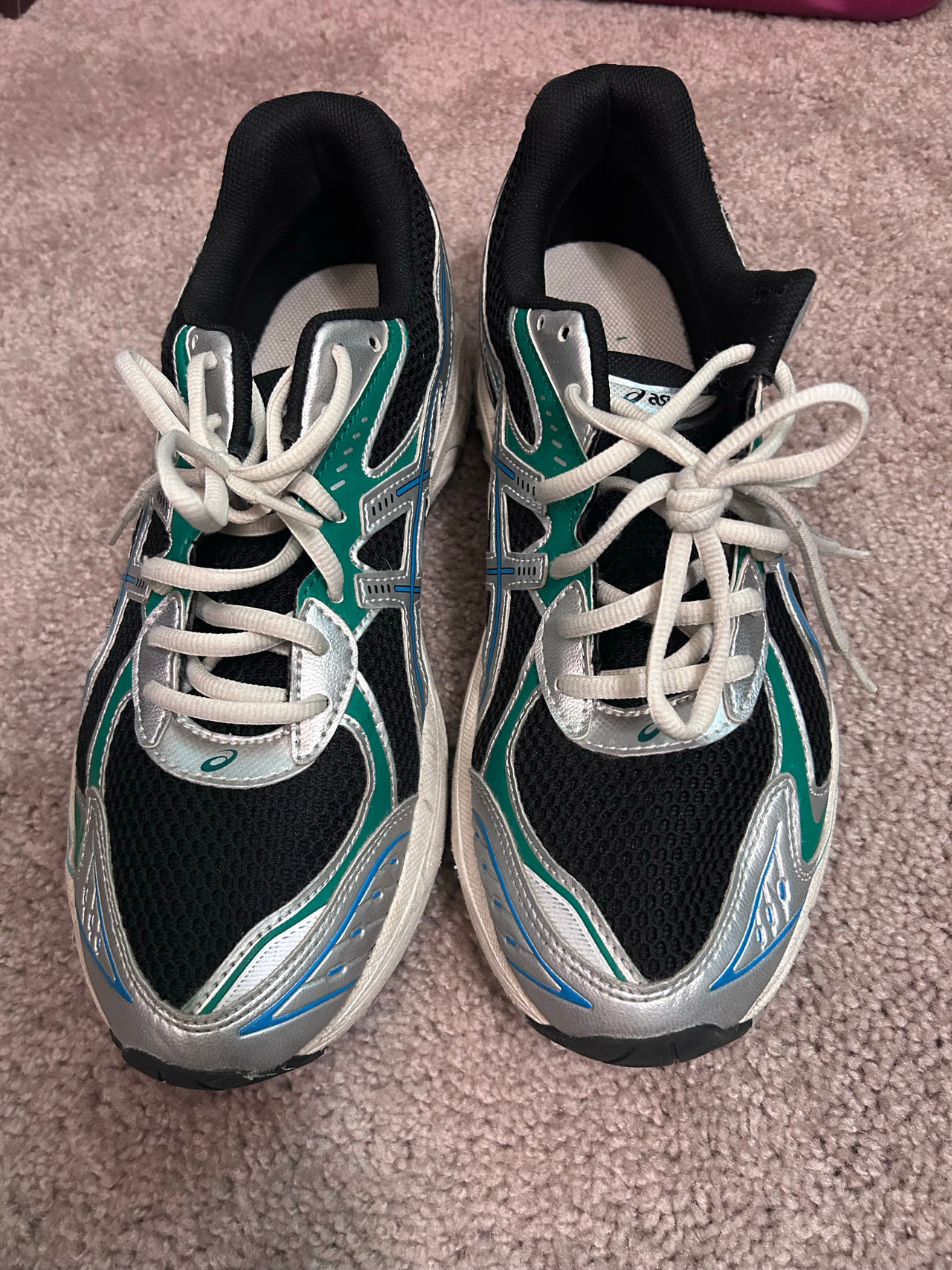 ASICS Gel-1130 Black Green Silver Size US 11