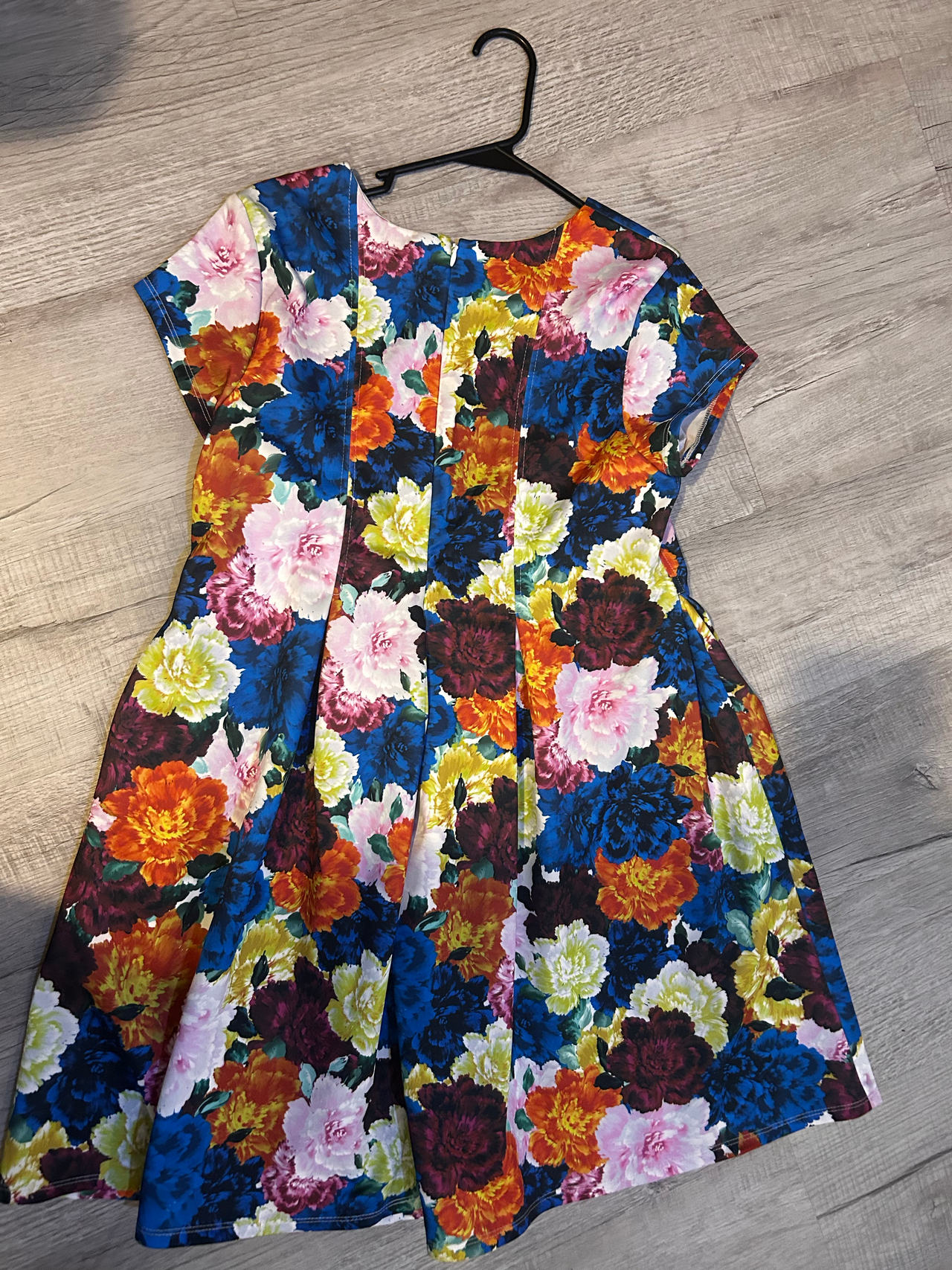 Girls Bonnie Jean Size 20 Husky Floral Fit and Flare Dress