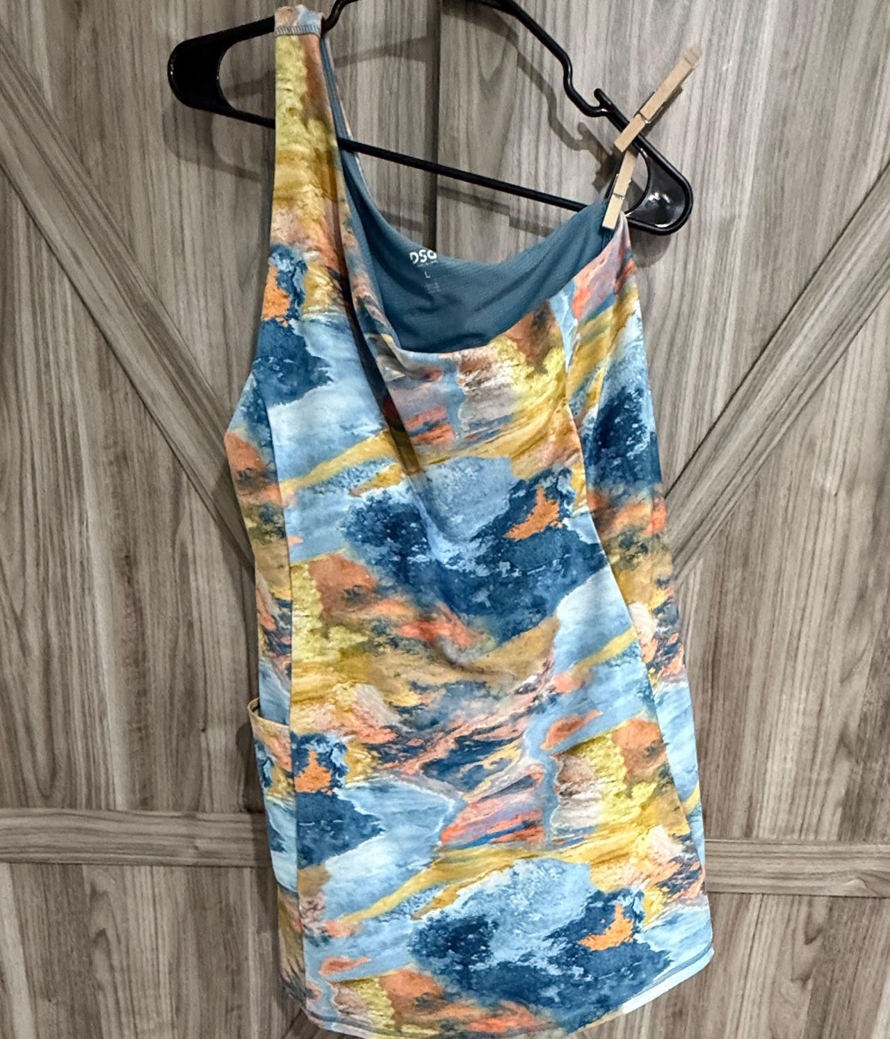 DSG Women's Performance One Shoulder Dress with Shorts Size Large