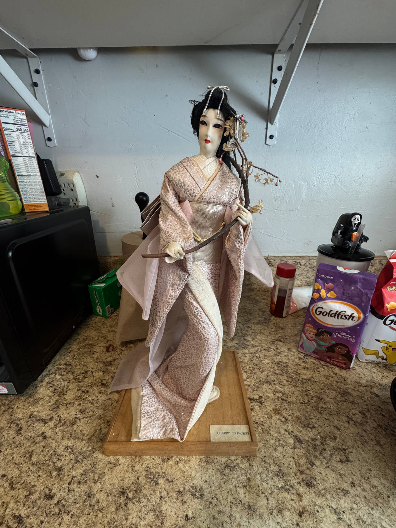 Vintage Japanese Geisha Doll Cherry Princess
