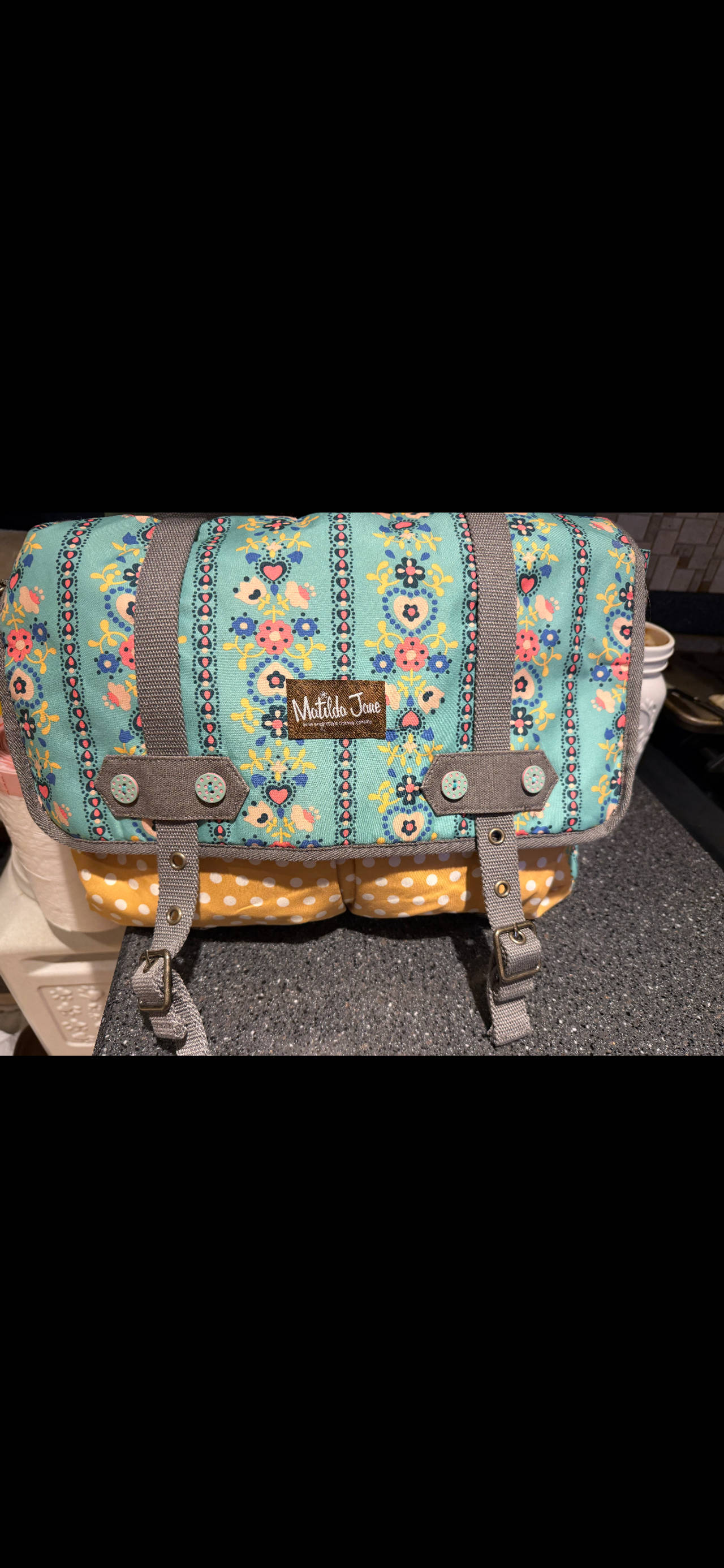 Matilda Jane Floral Polka Dot Messenger Bag