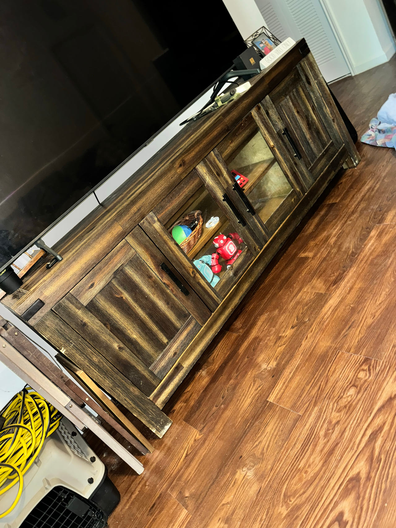 Rustic Wood TV Stand