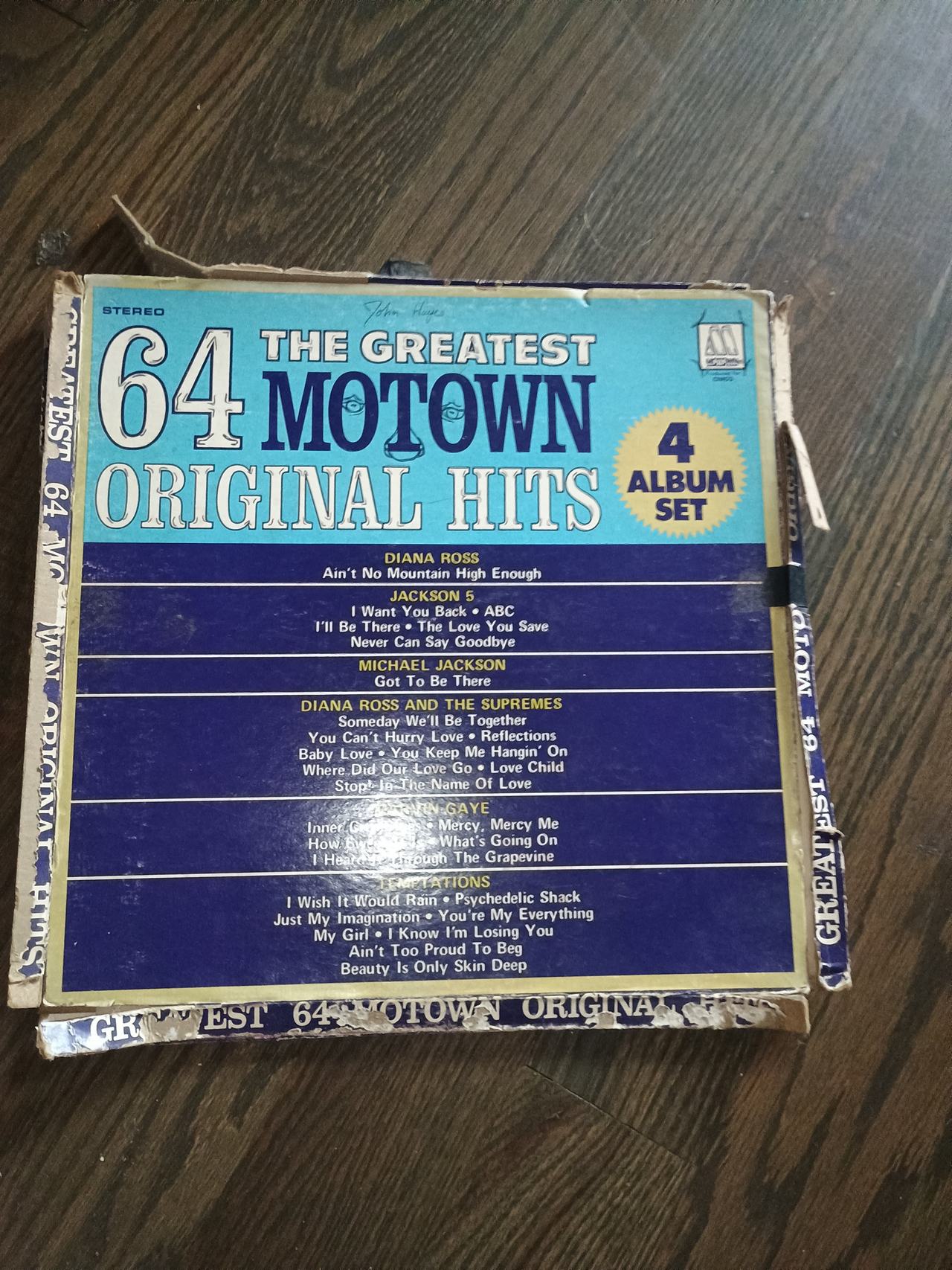 The Greatest 64 Motown Original Hits 4-Album Set Vinyl Box Set
