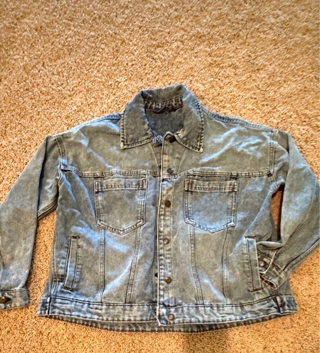 Oversized Light Wash Denim Jacket