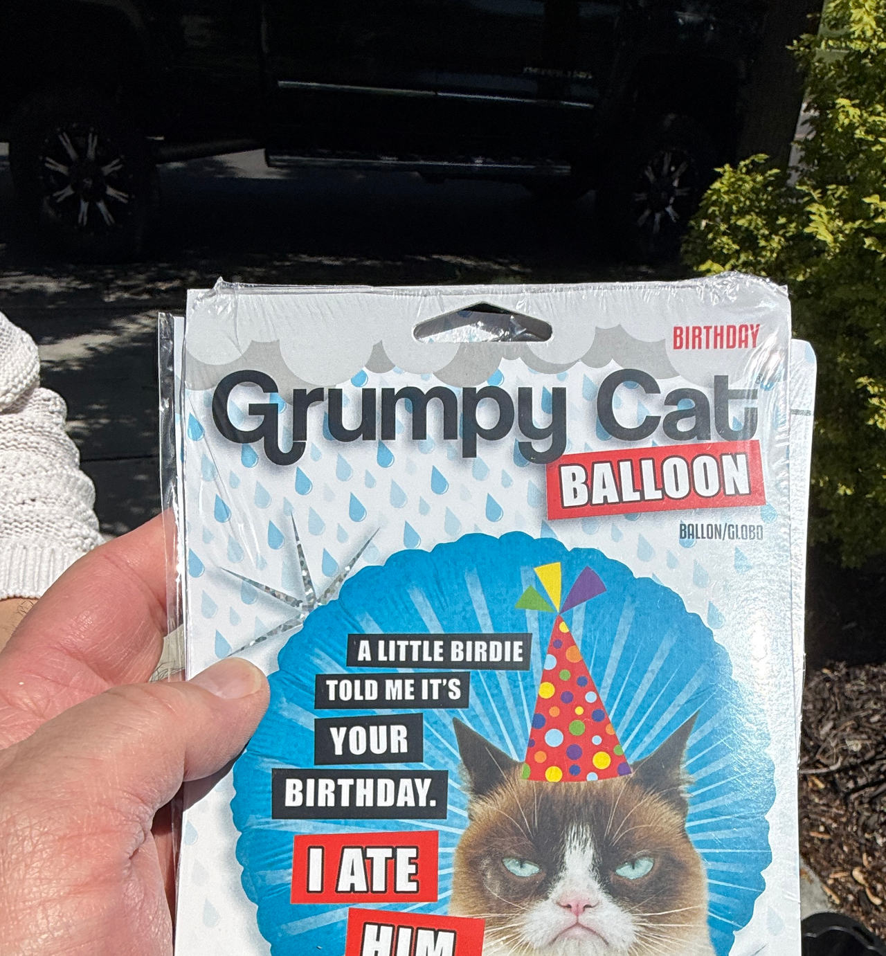 Grumpy Cat Birthday Foil Balloon