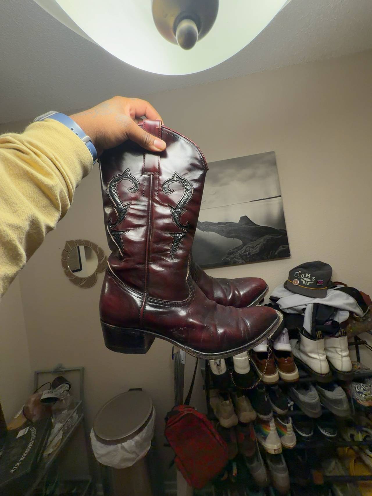 Los Altos Eel Leather Cowboy Boots
